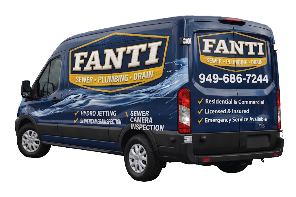 Fanti Sewers and Drains wrapped service van
